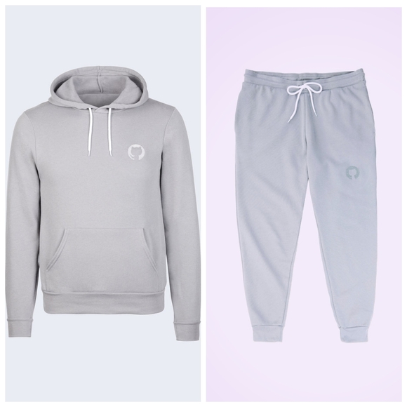 Gray Hoodie and Sweatpants Set - Picture 1 of 8